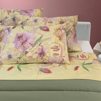 Gabel Parure de lit double imprimée sur madapolan en pur coton (MADAME) Gabel Parure de lit double imprimée sur madapolan en pur coton (MADAME)