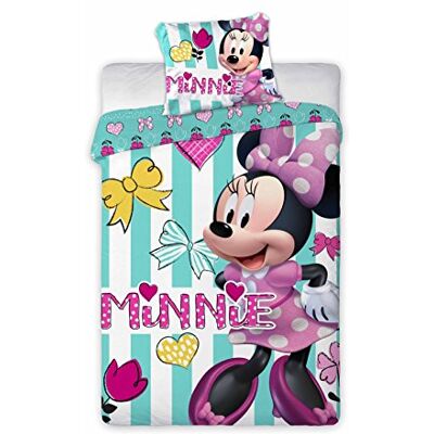 Disney Parure de lit pour bébé Motif Minnie 100 x 135 cm Disney Parure de lit pour bébé Motif Minnie 100 x 135 cm