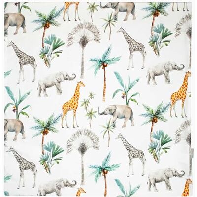 Sevira Kids Taie d'oreiller en coton réversible, Safari Made in France Sevira Kids Taie d'oreiller en coton réversible, Safari Made in France
