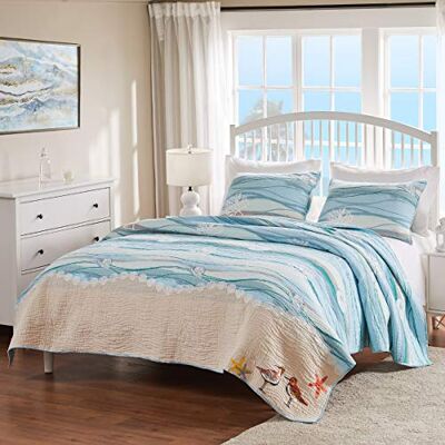 Greenland Home Fashions Greenland Home Parure de lit, coton, multicolore, 2 pièces pour lit simple/jumeau XL Greenland Home Fashions Greenland Home Parure de lit, coton, multicolore, 2 pièces pour lit simple/jumeau XL
