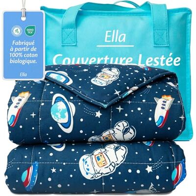 Ella Couverture Lestée Enfant 2,4kg 90x120cm Relaxante & Calmante Couette Enfant Perles de Verre Hypoallergéniques, Couche Externe Coton Doux & Rafraîchissant Couverture Pondérée 15-25kg Dino Ella Couverture Lestée Enfant 2,4kg 90x120cm Relaxante & Calmante Couette Enfant Perles de Verre Hypoallergéniques, Couche Externe Coton Doux & Rafraîchissant Couverture Pondérée 15-25kg Dino