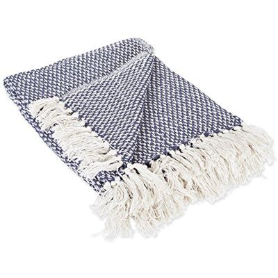 DII Couvre-lit à Chevrons pour intérieur/extérieur 100% Coton Camping Barbecue plages Couverture Quotidienne – 127 x 152,4 cm, Bleu Nautique, Nautical Blue, 50 x 60 inches DII Couvre-lit à Chevrons pour intérieur/extérieur 100% Coton Camping Barbecue plages Couverture Quotidienne – 127 x 152,4 cm, Bleu Nautique, Nautical Blue, 50 x 60 inches