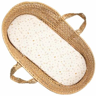 Sevira Kids Drap housse couffin en coton, Sidonia Made in France, Multicolore, 70 x 30 cm Sevira Kids Drap housse couffin en coton, Sidonia Made in France, Multicolore, 70 x 30 cm