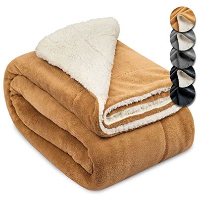 Beautissu plaid canapé XXL grande taille Sherpa polaire aspect fourrure Beautissu plaid canapé XXL grande taille Sherpa polaire aspect fourrure