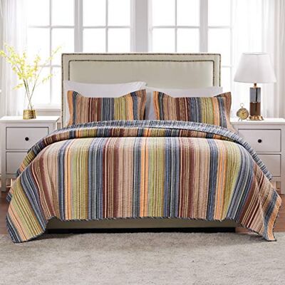Greenland Home Fashions Greenland Home Katy Parure de lit King size Greenland Home Fashions Greenland Home Katy Parure de lit King size