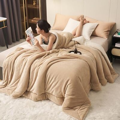 DLKJCX Couverture hibiscus épaisse en polaire sherpa, super douce et réversible en peluche pour lit d'hiver et d'automne (D, 150 x 200 cm) DLKJCX Couverture hibiscus épaisse en polaire sherpa, super douce et réversible en peluche pour lit d'hiver et d'automne (D, 150 x 200 cm)