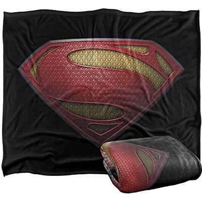 LOGOVISION Superman, Man of Steel LOGO Couverture soyeuse super douce 152 x 127 cm LOGOVISION Superman, Man of Steel LOGO Couverture soyeuse super douce 152 x 127 cm