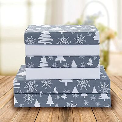 Elegant Comfort Parure de lit 6 pièces à imprimé de vacances 1500 fils au pouce carré, matériau respirant et super doux, infroissable, drap-housse avec poches intelligentes, grand lit, sapin de Noël Elegant Comfort Parure de lit 6 pièces à imprimé de vacances 1500 fils au pouce carré, matériau respirant et super doux, infroissable, drap-housse avec poches intelligentes, grand lit, sapin de Noël