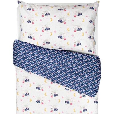 Sevira Kids Parure de lit réversible en coton, Fairy Flore Made in France Sevira Kids Parure de lit réversible en coton, Fairy Flore Made in France