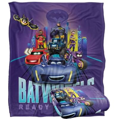LOGOVISION BATWHEELS Couverture soyeuse super douce 152 x 127 cm LOGOVISION BATWHEELS Couverture soyeuse super douce 152 x 127 cm