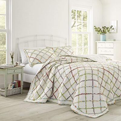 Laura Ashley - Kingsize Couette matelassée - Crème - Couverture Laura Ashley - Kingsize Couette matelassée - Crème - Couverture