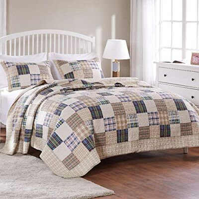 Greenland Home Fashions Greenland Home 2 pièces Oxford Parure de lit, Double, Multicolore Greenland Home Fashions Greenland Home 2 pièces Oxford Parure de lit, Double, Multicolore