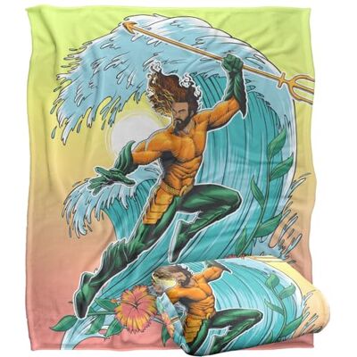LOGOVISION Aquaman et le royaume perdu Couverture soyeuse super douce 152 x 127 cm LOGOVISION Aquaman et le royaume perdu Couverture soyeuse super douce 152 x 127 cm