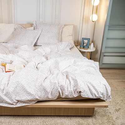 DRAP HOUSE Parure de Lit 220x240 cm – 3 Pièces avec 2 Taies 63x63 cm – Housse de Couette en Coton Microfibre Doux et Respirant – Fermeture Éclair Cachée – Design “Éclat Linéaire” pour Lit Double DRAP HOUSE Parure de Lit 220x240 cm – 3 Pièces avec 2 Taies 63x63 cm – Housse de Couette en Coton Microfibre Doux et Respirant – Fermeture Éclair Cachée – Design “Éclat Linéaire” pour Lit Double