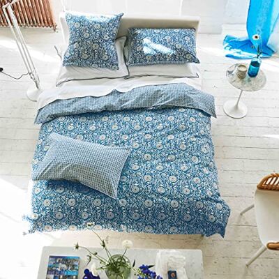 Designers Guild Housse de Couette imprimée en Percale de Coton, Shaqui Porcelain, 260x240 cm, Designers Guild Housse de Couette imprimée en Percale de Coton, Shaqui Porcelain, 260x240 cm,