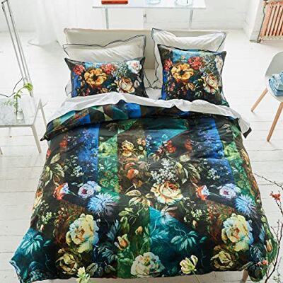 Designers Guild Housse de Couette imprimée en Satin de Coton, Minakari Cobalt, 200x200 cm, Designers Guild Housse de Couette imprimée en Satin de Coton, Minakari Cobalt, 200x200 cm,
