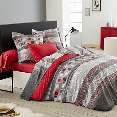Origin Corentin Housse de Couette, Lyocell, Rouge, 240 x 220 cm Origin Corentin Housse de Couette, Lyocell, Rouge, 240 x 220 cm