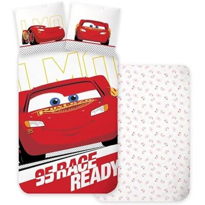 Disney Cars Flash McQueen Housse de Couette Bébé 100x135 + Taie 40x60 Coton Disney Cars Flash McQueen Housse de Couette Bébé 100x135 + Taie 40x60 Coton