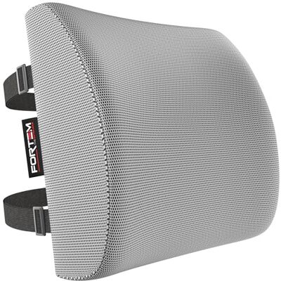 FORTEM Coussin de Soutien Lombaire, Oreiller Dorsal pour Chaise Bureau et Siège Auto, Appui Dos Gaming, Mousse Mémoire, Housse Respirante Lavable, Sangles Réglables FORTEM Coussin de Soutien Lombaire, Oreiller Dorsal pour Chaise Bureau et Siège Auto, Appui Dos Gaming, Mousse Mémoire, Housse Respirante Lavable, Sangles Réglables
