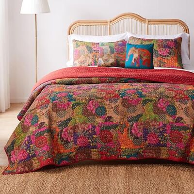 Greenland Home Fashions Greenland Home GL-1304WBSQ Jewel Parure de lit 5 pièces avec couette pour lit double/grand lit, rouge Greenland Home Fashions Greenland Home GL-1304WBSQ Jewel Parure de lit 5 pièces avec couette pour lit double/grand lit, rouge