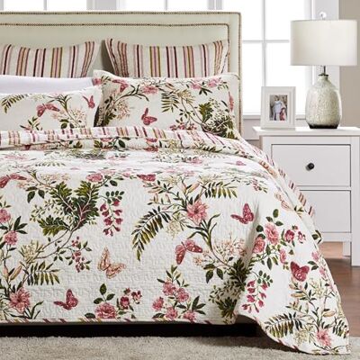 Greenland Home Fashions Greenland Home Parure de lit en coton, multicolore, très grand lit Greenland Home Fashions Greenland Home Parure de lit en coton, multicolore, très grand lit