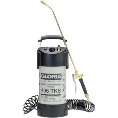 Gloria Pulvérisateur Haute Performance 405 TKS Profiline 5L Acier Revêtu Tuyau spirale 5m oléofuge Raccord compresseur (pression auto 6 bar) Joints FKM & manomètre Idéal bâtiment & industrie Gloria Pulvérisateur Haute Performance 405 TKS Profiline 5L Acier Revêtu Tuyau spirale 5m oléofuge Raccord compresseur (pression auto 6 bar) Joints FKM & manomètre Idéal bâtiment & industrie