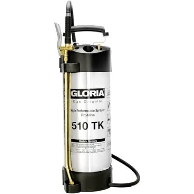 Gloria Pulvérisateur Haute Performance 510 TK Profiline 10L Acier INOX Raccord compresseur pour travail continu sans pompage Cuve INOX 10L à 6 bar Joints FKM oléofuges Idéal grands chantiers Gloria Pulvérisateur Haute Performance 510 TK Profiline 10L Acier INOX Raccord compresseur pour travail continu sans pompage Cuve INOX 10L à 6 bar Joints FKM oléofuges Idéal grands chantiers