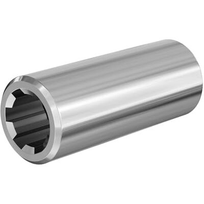 WilTec Manchon pour Arbre de transmission Arbre cannelé Type A 100 mm 1 1/8" 6 Dents 6 Rainures Tracteur WilTec Manchon pour Arbre de transmission Arbre cannelé Type A 100 mm 1 1/8" 6 Dents 6 Rainures Tracteur
