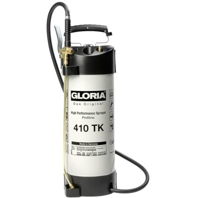Gloria Pulvérisateur Haute Performance 410 TK Profiline 10L Acier Revêtu Raccord compresseur pour travail continu sans pompage Cuve acier 10L à 6bar Joints FKM oléofuges Idéal grands chantiers Gloria Pulvérisateur Haute Performance 410 TK Profiline 10L Acier Revêtu Raccord compresseur pour travail continu sans pompage Cuve acier 10L à 6bar Joints FKM oléofuges Idéal grands chantiers