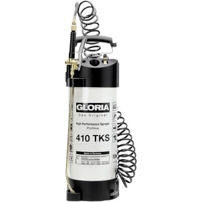 Gloria Pulvérisateur Haute Performance 410 TKS Profiline 10L Acier Revêtu Tuyau spirale 5m & portage dorsal Raccord compresseur intégré Cuve acier 10L à 6 bar Idéal grands chantiers & pro Gloria Pulvérisateur Haute Performance 410 TKS Profiline 10L Acier Revêtu Tuyau spirale 5m & portage dorsal Raccord compresseur intégré Cuve acier 10L à 6 bar Idéal grands chantiers & pro