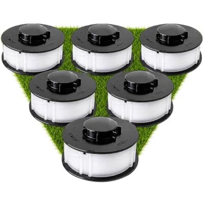 Gardenline Aldi Lot de 6 bobines de fil de rechange pour coupe-bordures Gardenline Aldi Lot de 6 bobines de fil de rechange pour coupe-bordures