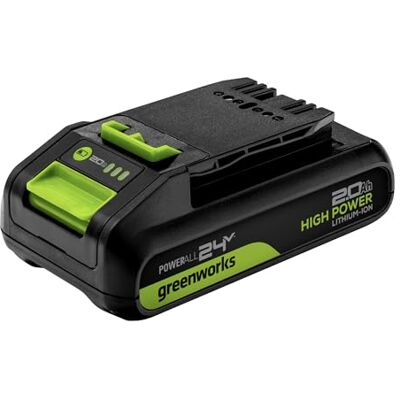Greenworks Batterie haute puissance 24 V 2 Ah (rechargeable, adaptée à tous les appareils de la série Tools, 24 V) Greenworks Batterie haute puissance 24 V 2 Ah (rechargeable, adaptée à tous les appareils de la série Tools, 24 V)