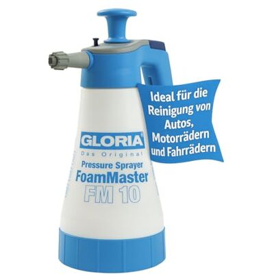 Gloria Pulvérisateur à Mousse FoamMaster FM 10 1 L pour Voiture & Moto Pression 3 bar & joints FKM Canon à mousse active (3 niveaux) Idéal pour lavage auto, carrosserie, jantes & detailing Gloria Pulvérisateur à Mousse FoamMaster FM 10 1 L pour Voiture & Moto Pression 3 bar & joints FKM Canon à mousse active (3 niveaux) Idéal pour lavage auto, carrosserie, jantes & detailing