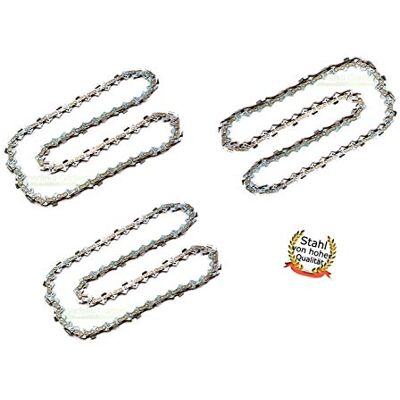 perfektGarten Lot de 3 chaînes de tronçonneuse 40 cm, 1,3 mm, 3/8" 57 TG pour tronçonneuse ATIKA KS, KSL 2001/40, 2201/40, 2402/40, 2401/40, METABO KT 1441 perfektGarten Lot de 3 chaînes de tronçonneuse 40 cm, 1,3 mm, 3/8" 57 TG pour tronçonneuse ATIKA KS, KSL 2001/40, 2201/40, 2402/40, 2401/40, METABO KT 1441
