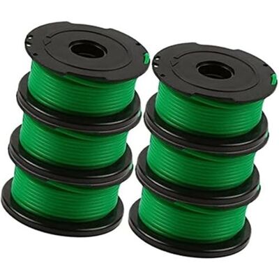 MKVAXR Lot de 6 bobines de fil de coupe-bordures de 6 m for Black & Decker GL7033, GL8033 et GL9035. Remplace la pièce n° A6482. MKVAXR Lot de 6 bobines de fil de coupe-bordures de 6 m for Black & Decker GL7033, GL8033 et GL9035. Remplace la pièce n° A6482.