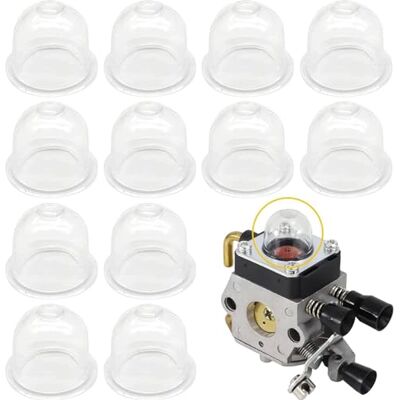 Oneroomone 12 pcs Capsule d'allumage Pompe à carburant Carburateur Piston Primer Bulb Carburateur Huile de Carburateur pour Tondeuse Souffleur Brûleur Débroussailleuse Tronçonneuse Cutter Haie Transparent Oneroomone 12 pcs Capsule d'allumage Pompe à carburant Carburateur Piston Primer Bulb Carburateur Huile de Carburateur pour Tondeuse Souffleur Brûleur Débroussailleuse Tronçonneuse Cutter Haie Transparent