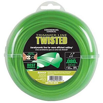 ARNOLD Trimline Fil de débroussailleuse torsadé commercial 0,080 cm x 45,2 m ARNOLD Trimline Fil de débroussailleuse torsadé commercial 0,080 cm x 45,2 m