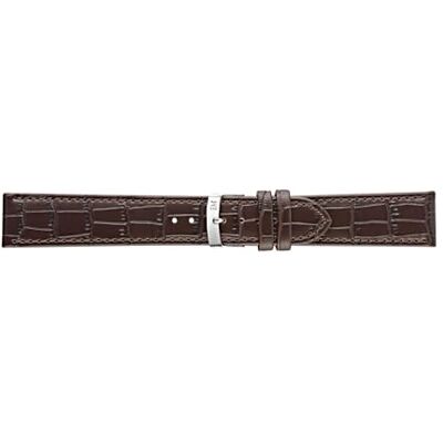 Morellato Bracelet Juke en cuir avec impression alligatoire en 9 couleurs assorties, Marron Foncé, 14, sangle Morellato Bracelet Juke en cuir avec impression alligatoire en 9 couleurs assorties, Marron Foncé, 14, sangle