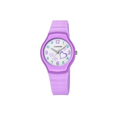 Calypso Montre unisexe K5806 Junior Collection Boîtier en caoutchouc Multi Bracelet en caoutchouc, violet, Sport décontracté Calypso Montre unisexe K5806 Junior Collection Boîtier en caoutchouc Multi Bracelet en caoutchouc, violet, Sport décontracté