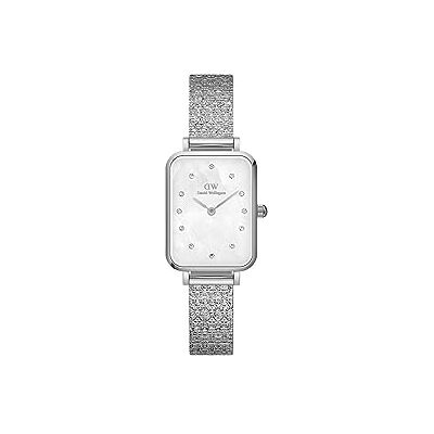 Daniel Wellington DW00100580 Dames quadro lumine zilver 20mm horloge Daniel Wellington DW00100580 Dames quadro lumine zilver 20mm horloge