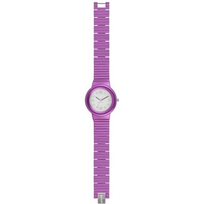 HIP HOP Montre pour Femme Aluminium avec Bracelet en Aluminium, Mouvement Time Just 3H Quartz, Bracelet: Fucsia; Cadran: Blanc, Taille unique, Bracelet HIP HOP Montre pour Femme Aluminium avec Bracelet en Aluminium, Mouvement Time Just 3H Quartz, Bracelet: Fucsia; Cadran: Blanc, Taille unique, Bracelet