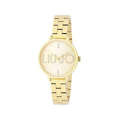 Liu Jo Time TLJ2040 Montre pour femme de couleur or avec bracelet en acier inoxydable, étanchéité 3 bar, diamètre du boîtier : 32 mm Liu Jo Time TLJ2040 Montre pour femme de couleur or avec bracelet en acier inoxydable, étanchéité 3 bar, diamètre du boîtier : 32 mm