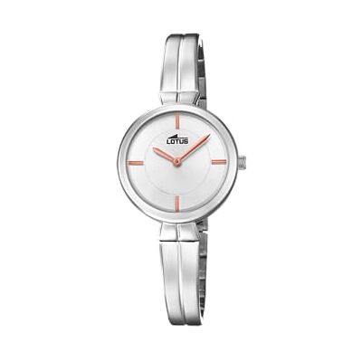 Lotus Watches Montre analogique classique pour femme à quartz avec bracelet en acier inoxydable 18439/1, argent métallique, Bracelet Lotus Watches Montre analogique classique pour femme à quartz avec bracelet en acier inoxydable 18439/1, argent métallique, Bracelet