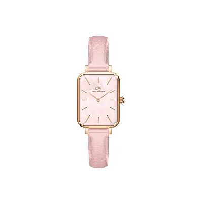 Daniel Wellington Women's watch Quadro Cherry Blossom pink DW00100636 steel leather strap. Daniel Wellington Women's watch Quadro Cherry Blossom pink DW00100636 steel leather strap.