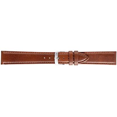 Morellato Gelso Bracelet de montre en cuir de veau vegan avec boucle en acier inoxydable Vert, marron, L 20mm, Moderne Morellato Gelso Bracelet de montre en cuir de veau vegan avec boucle en acier inoxydable Vert, marron, L 20mm, Moderne