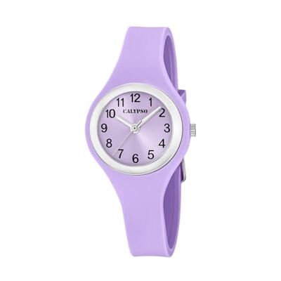 Calypso Montre tendance pour femme K5877/3 Boîtier en silicone bleu Bracelet en silicone Calypso Montre tendance pour femme K5877/3 Boîtier en silicone bleu Bracelet en silicone