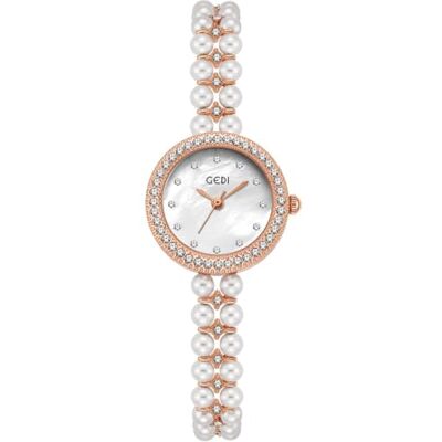 Alienwork GEDI Montre-bracelet pour femme avec petit bracelet en métal, or rose/argent/bracelet en métal or rose-argenté, Bracelet Alienwork GEDI Montre-bracelet pour femme avec petit bracelet en métal, or rose/argent/bracelet en métal or rose-argenté, Bracelet