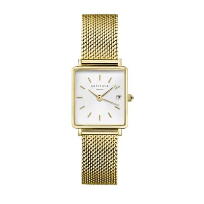 Rosefield Boxy XS Montre Femme Cadran Sunray Blanc 22x24 mm Rosefield Boxy XS Montre Femme Cadran Sunray Blanc 22x24 mm