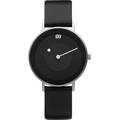 Danish Design Montre Femme Analog Black IQ13Q1260 Måne Quartz, Argent, 39, sangle Danish Design Montre Femme Analog Black IQ13Q1260 Måne Quartz, Argent, 39, sangle