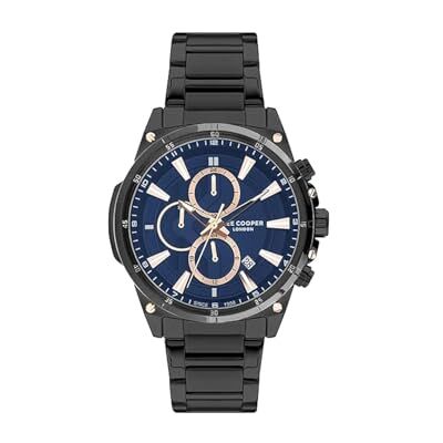 Lee Cooper Montre multifonction D.bleu pour homme LC07490.691, Bleu, Bracelet Lee Cooper Montre multifonction D.bleu pour homme LC07490.691, Bleu, Bracelet
